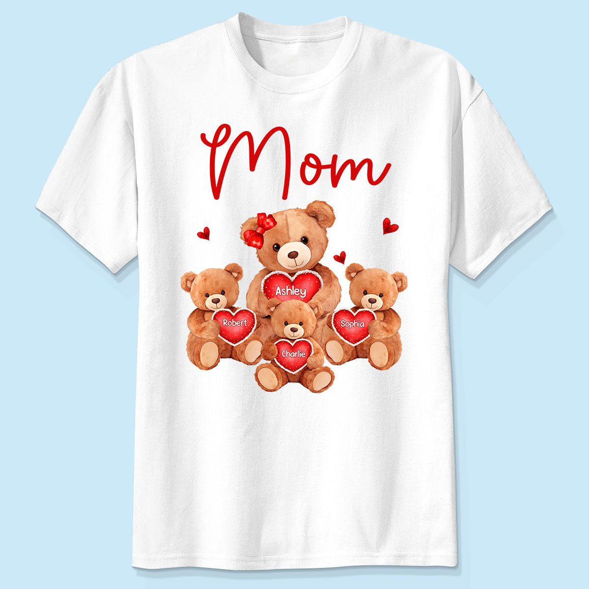 Grandma Mom Auntie Bear Personalized Shirt